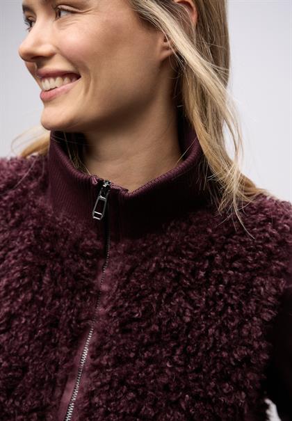 Fake Fur Weste jazz berry