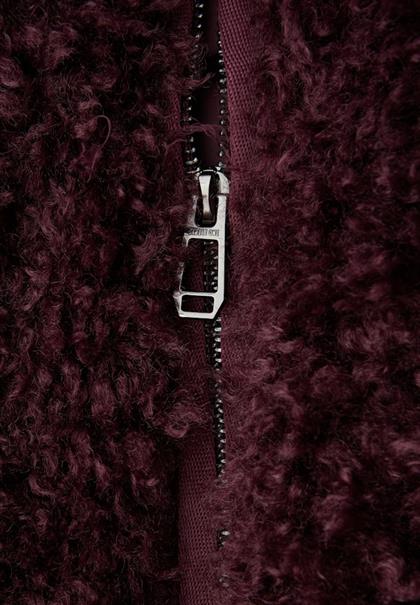 Fake Fur Weste jazz berry