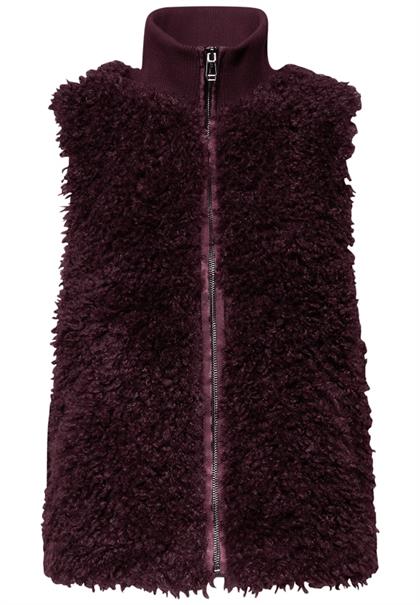 Fake Fur Weste jazz berry