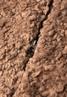 Fake Fur Weste mit Rundhals und Zipper honey brown