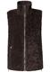 Fake Fur Weste mit Strickdetails auburn brown