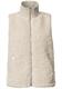 Fake Fur Weste mit Strickdetails smooth stone sand