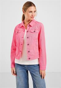 Farbige Jeansjacke soft neon pink