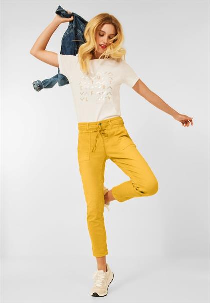 Farbige Loose Fit Jeans dull sunset yellow wash