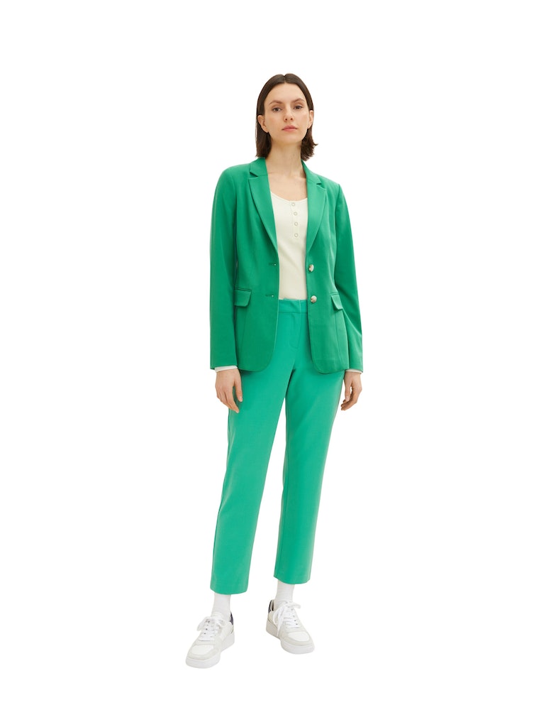 Tom Tailor Damen Blazer Farbiger Blazer vivid leaf green bequem 