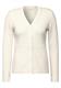 Federgarn-Cardigan birch white