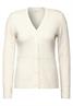 Federgarn-Cardigan birch white