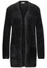 Federgarn-Cardigan black