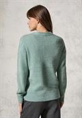 Federgarn-Cardigan iced salvia green