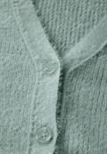 Federgarn-Cardigan iced salvia green