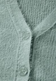 Federgarn-Cardigan iced salvia green