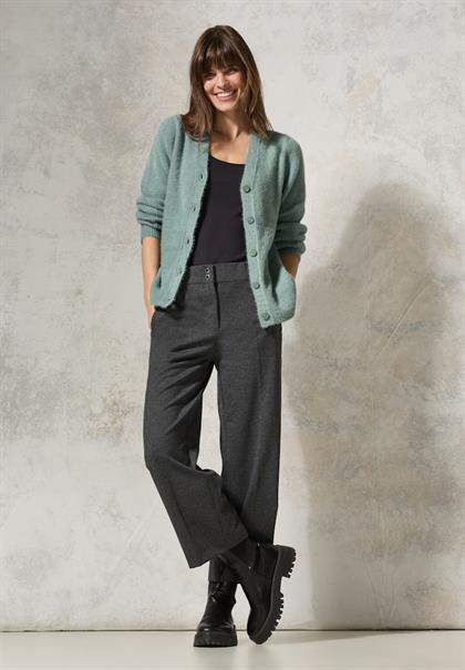 Federgarn-Cardigan iced salvia green