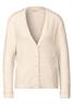Federgarn-Cardigan lucid white