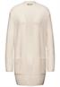 Federgarn-Cardigan lucid white