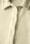 Federgarn-Cardigan raw sand beige