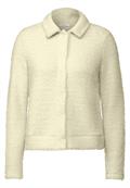 Federgarn-Cardigan raw sand beige