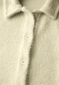 Federgarn-Cardigan raw sand beige