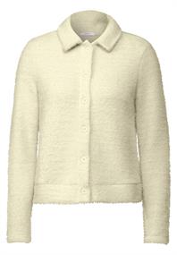 Federgarn-Cardigan raw sand beige