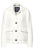 Federgarn Jacke off white