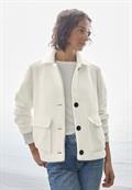 Federgarn Jacke off white