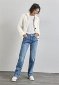 Federgarn Jacke off white