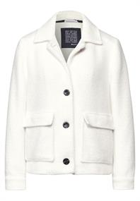 Federgarn Jacke off white