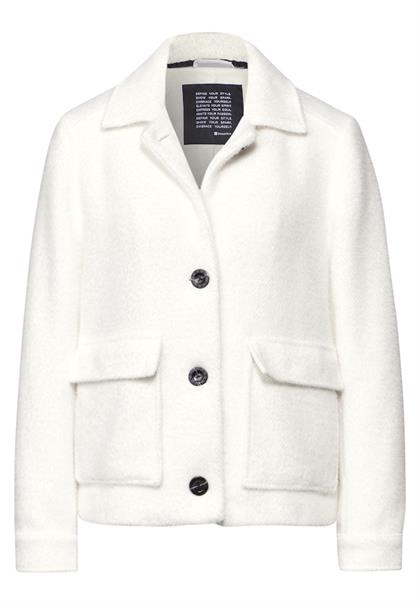 Federgarn Jacke off white