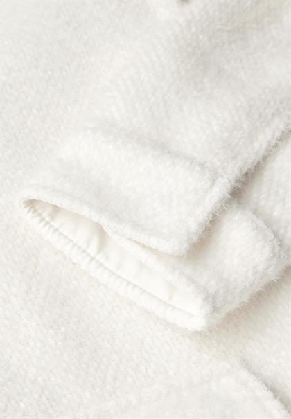 Federgarn Jacke off white