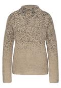 Federgarn Jacquard Pullover sanded beige