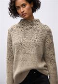Federgarn Jacquard Pullover sanded beige