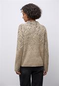 Federgarn Jacquard Pullover sanded beige