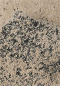 Federgarn Jacquard Pullover sanded beige