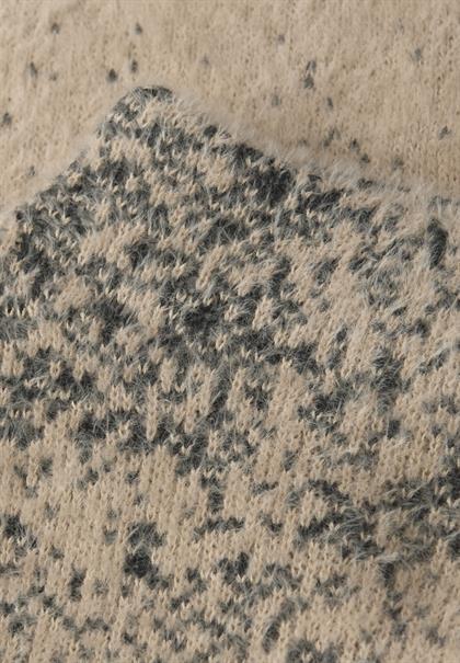 Federgarn Jacquard Pullover sanded beige
