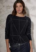 Federgarn Langarmshirt black