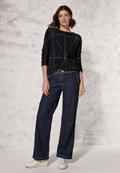 Federgarn Langarmshirt black