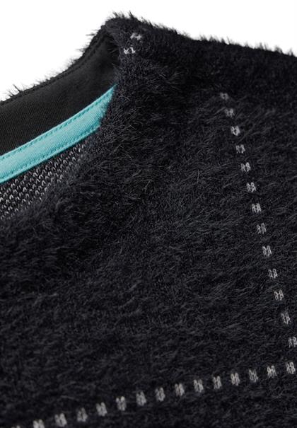 Federgarn Langarmshirt black