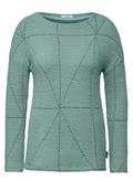 Federgarn Langarmshirt glaced salvia green