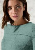 Federgarn Langarmshirt glaced salvia green