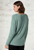 Federgarn Langarmshirt glaced salvia green