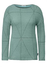 Federgarn Langarmshirt glaced salvia green