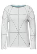 Federgarn Langarmshirt vanilla white