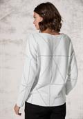 Federgarn Langarmshirt vanilla white