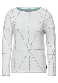 Federgarn Langarmshirt vanilla white
