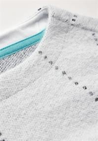 Federgarn Langarmshirt vanilla white