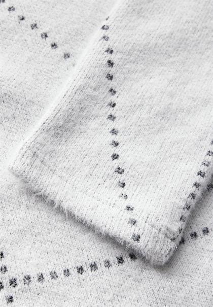Federgarn Langarmshirt vanilla white