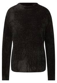 Federgarn Pullover darkest brown