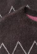 Federgarn Pullover mit Argyle-Muster truffle brown