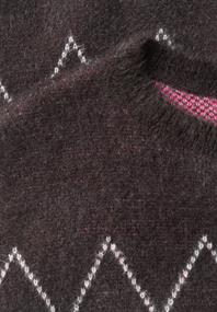 Federgarn Pullover mit Argyle-Muster truffle brown
