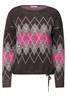 Federgarn Pullover mit Argyle-Muster truffle brown