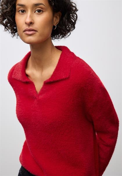 Federgarn Pullover racing red